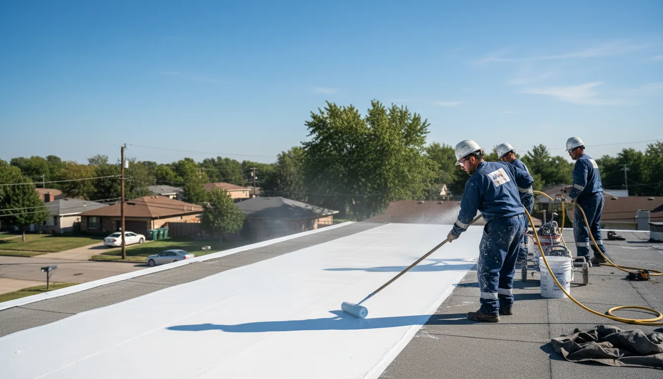 Commercial roof coating in Lima, OH near me